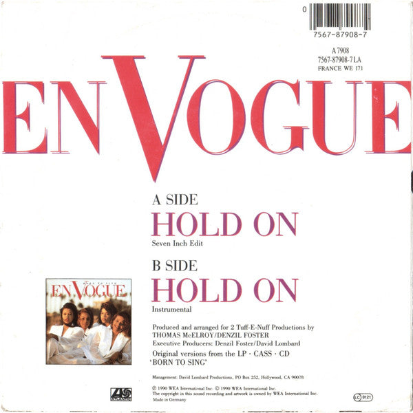En Vogue : Hold On (Seven Inch Edit) (7", Single)