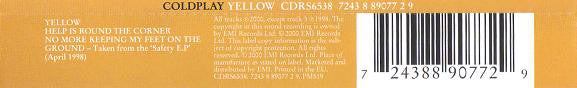 Coldplay : Yellow (CD, Single)