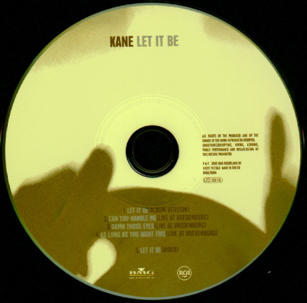 Kane (2) : Let It Be (CD, Maxi, Enh)