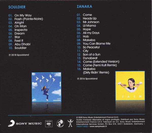 Jain (3) : Souldier / Zanaka (Box, Comp + CD, Album, RE + CD, Album, RE, RP)