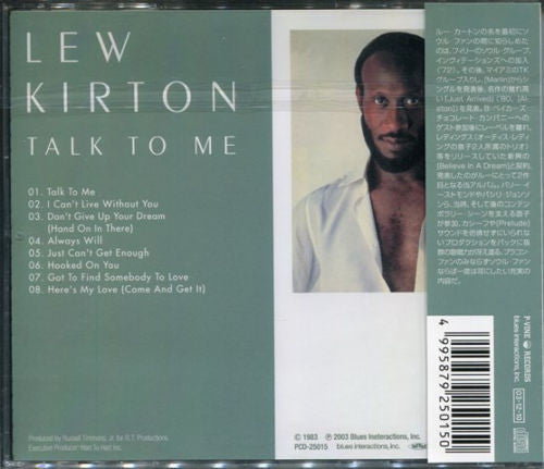 Lew Kirton : Talk To Me (CD, Album, RE)
