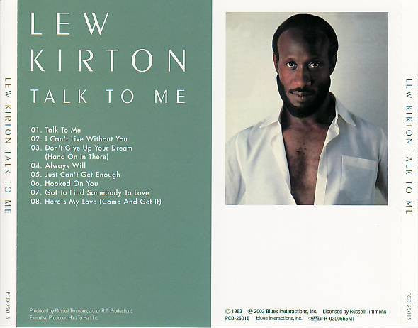 Lew Kirton : Talk To Me (CD, Album, RE)