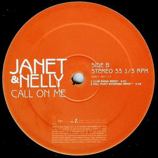 Janet Jackson & Nelly : Call On Me (12")