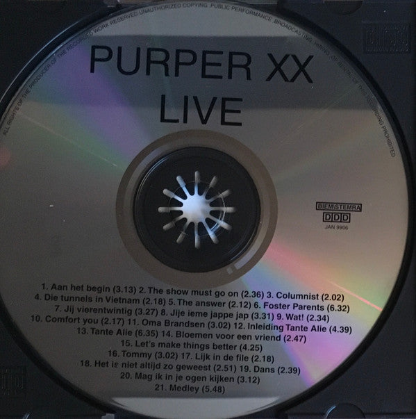 Purper : Purper XX Live (CD)