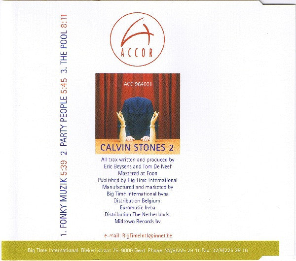 Calvin Stones : Fonky Music / Party People / The Pool (CD, Maxi)