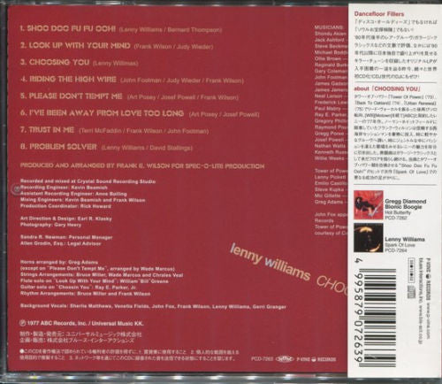Lenny Williams : Choosing You (CD, Album, RE)