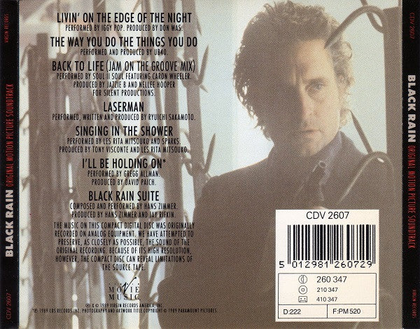 Various : Black Rain (Original Motion Picture Soundtrack) (CD, Album)