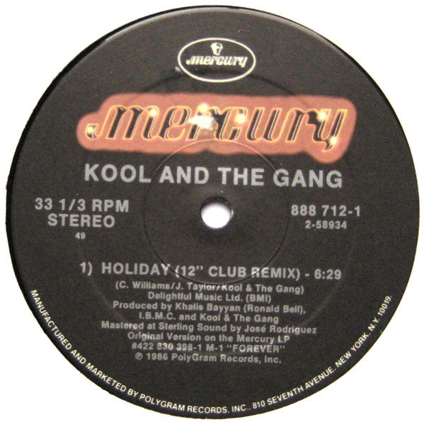 Kool & The Gang : Holiday (12", Single)