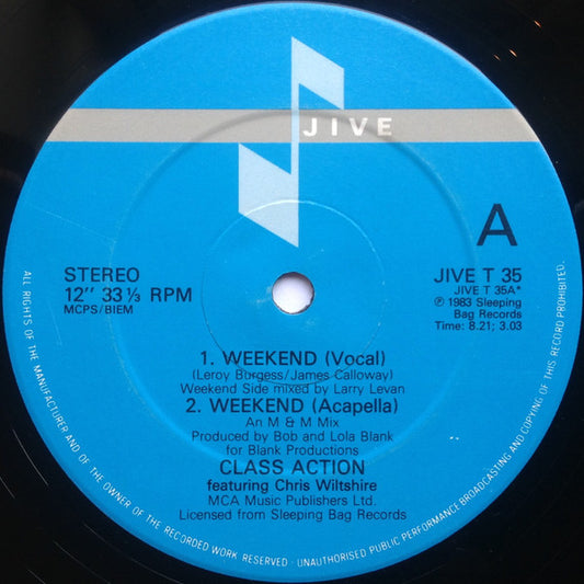 Class Action Featuring Christine Wiltshire : Weekend (12", Single)