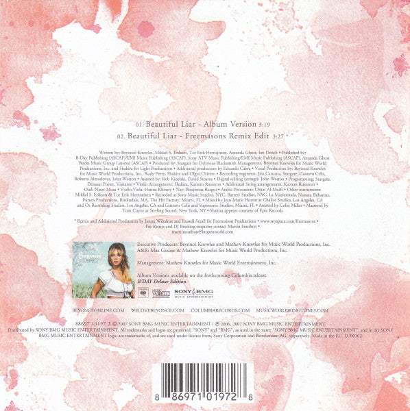 Beyoncé & Shakira : Beautiful Liar (CD, Single)