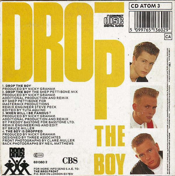 Bros : Drop The Boy (CD, Single)