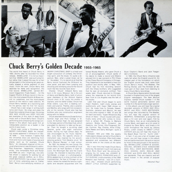 Chuck Berry : Chuck Berry's Golden Decade (The Original Two Albums) (2xLP, Comp, RE, Mon)