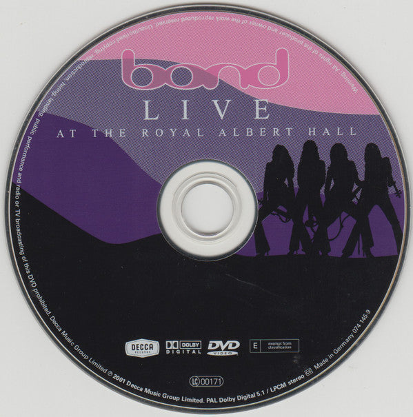 Bond (3) : Live At The Royal Albert Hall (DVD-V, PAL)