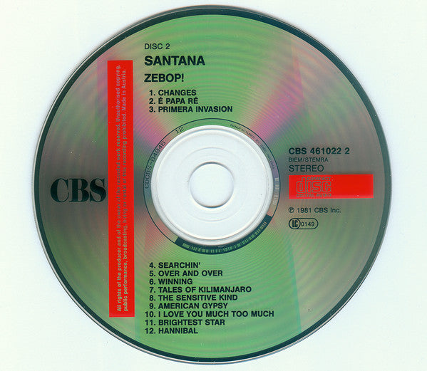 Santana : Marathon / Zebop! (2xCD, Album, Comp, RE)