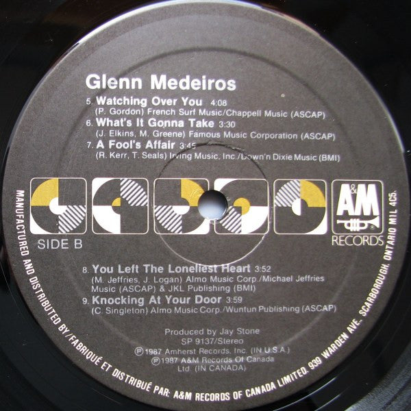 Glenn Medeiros : Glenn Medeiros (LP, Album)