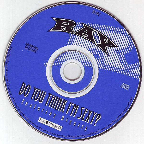 Raymond Lothar Slijngaard Featuring Dignity (2) : Do You Think I'm Sexy? (CD, Single)