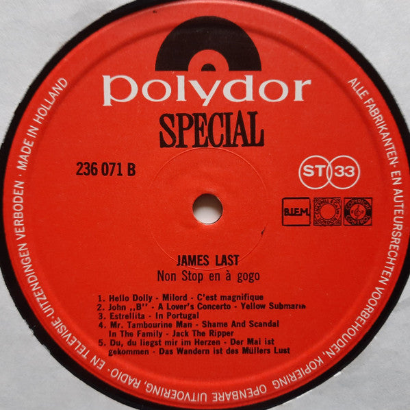 James Last : Non Stop & À Gogo (LP, Comp, Col)