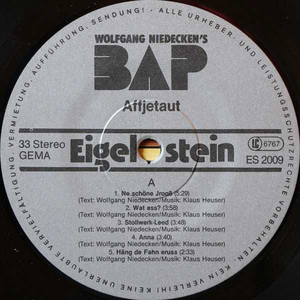 BAP : Affjetaut (LP, Album)