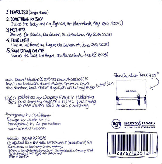 Kane (2) : Fearless (Bootleg Tracks) (CD, Single)