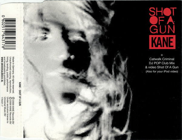 Kane (2) : Shot Of A Gun (CD, Single, Enh)