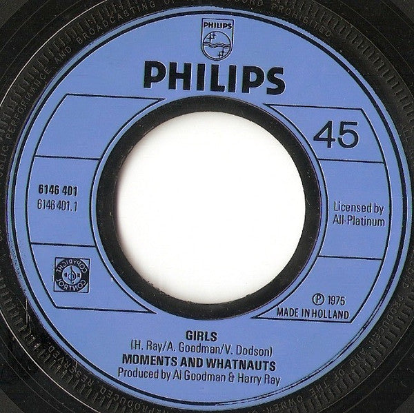 The Moments And The Whatnauts : Girls (7", Single)