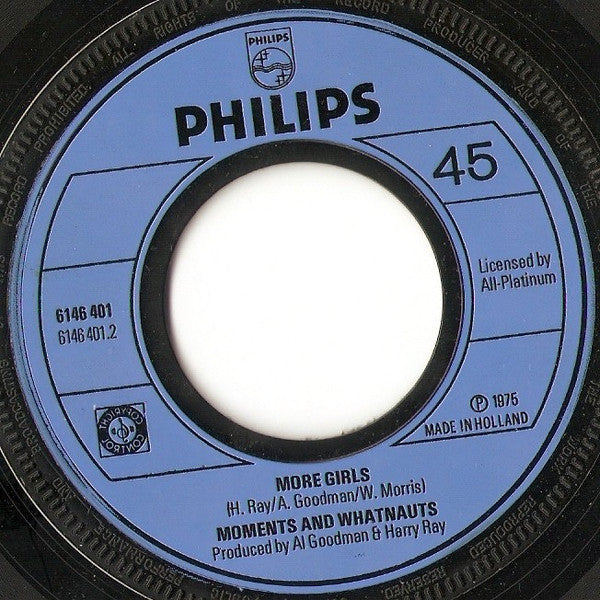 The Moments And The Whatnauts : Girls (7", Single)