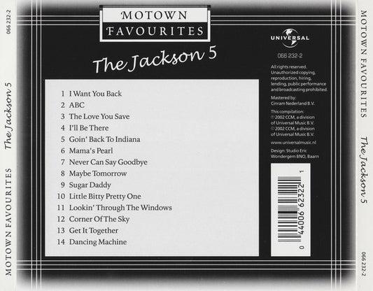 The Jackson 5 : Motown Favourites (CD, Comp)