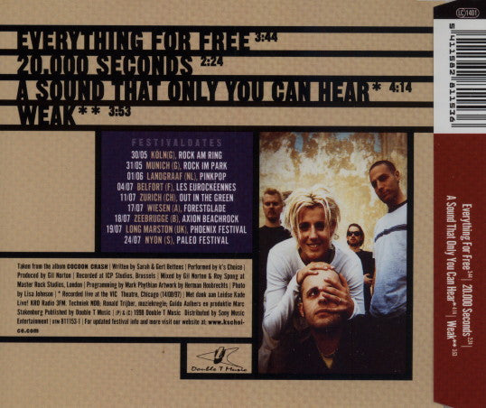 K's Choice : Everything For Free (CD, Maxi)
