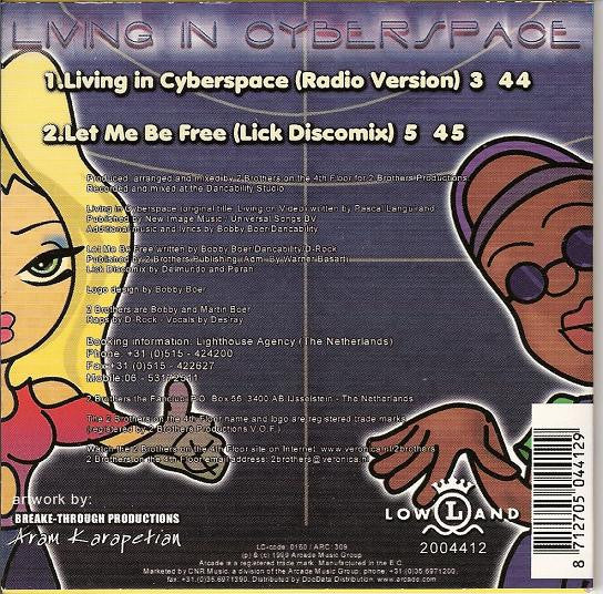 2 Brothers On The 4th Floor Feat Des'Ray And D-Rock : Living In Cyberspace (CD, Single)