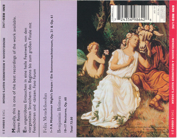 Felix Mendelssohn-Bartholdy, Rotterdams Philharmonisch Orkest, Jeffrey Tate : A Midsummer Night’s Dream (CD, Album, RE)