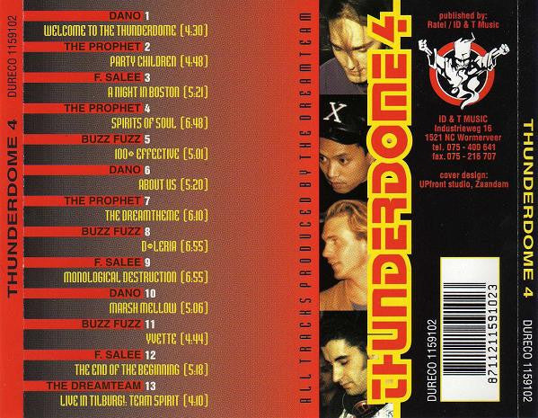 The Dreamteam : Thunderdome 4 (CD, Album, P/Mixed)