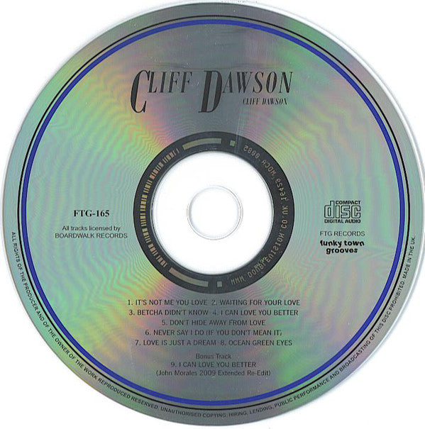 Cliff Dawson : Cliff Dawson (CD, Album, Ltd, RE, RM)