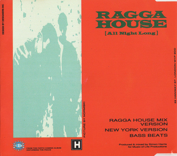 Simon Harris Starring Daddy Freddy : Ragga House (All Night Long) (CD, Single)