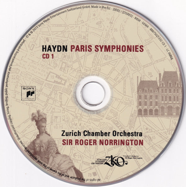 Joseph Haydn, Roger Norrington, Zürcher Kammerorchester : Paris Symphonies (3xCD)
