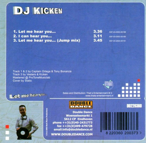 DJ Kicken : Let Me Hear You... (CD, Single)