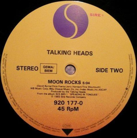 Talking Heads : This Must Be The Place (Naive Melody)-Full Length Version (12", RE)