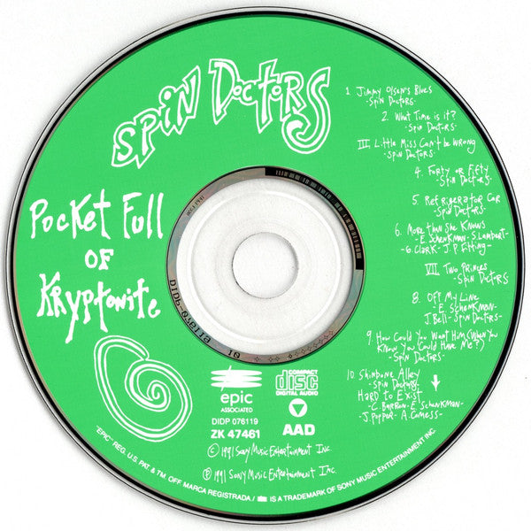 Spin Doctors : Pocket Full Of Kryptonite (CD, Album)