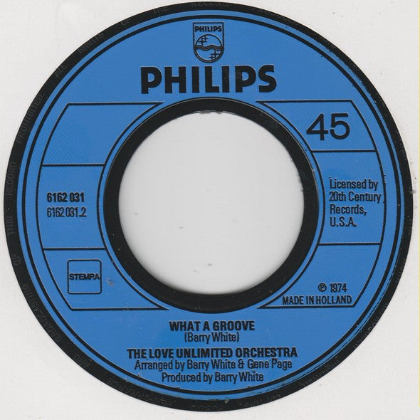 Love Unlimited Orchestra : Baby Blues / What A Groove (7", Single)