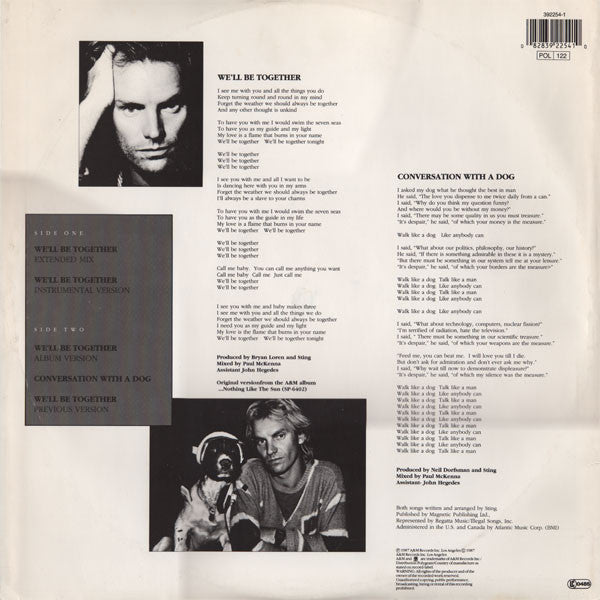 Sting : We'll Be Together (12", Single)