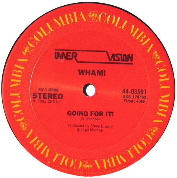 Wham! : Young Guns (Go For It) (12")