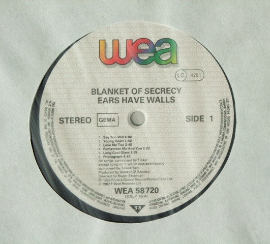 Blanket Of Secrecy : Ears Have Walls (LP, Album)