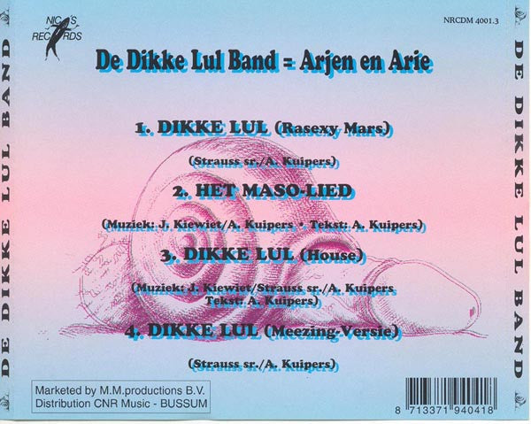 De Dikke Lul Band : Dikke Lul (CD, Maxi)