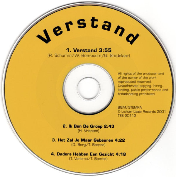Lichter Laaie : Verstand (CD, Single)