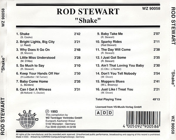 Rod Stewart : Shake (CD, Comp)