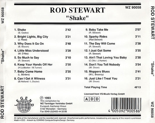 Rod Stewart : Shake (CD, Comp)