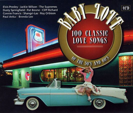 Various : Baby Love (100 Classic Love Songs Of The 50's And 60's) (4xCD, Comp + Box)