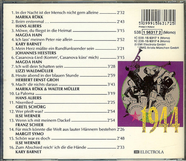 Various : Schlagerparade 1944 (CD, Comp, Mono)