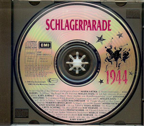 Various : Schlagerparade 1944 (CD, Comp, Mono)