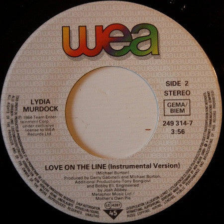 Lydia Murdock : Love On The Line (7", Single)