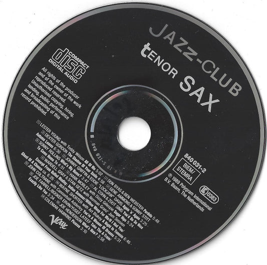 Various : Jazz-Club • Tenor Sax (CD, Comp)